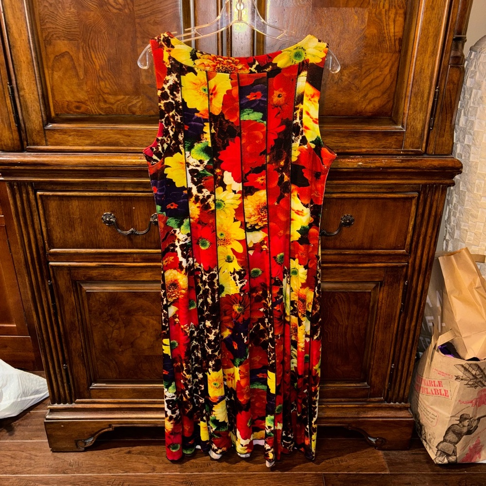 ILE New York Floral Midi Dress Size 14 - Picture 4 of 4